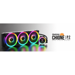 Gamdias CHIONE P2-360R 3 FAN RGB Liquid Cooler With Remote control