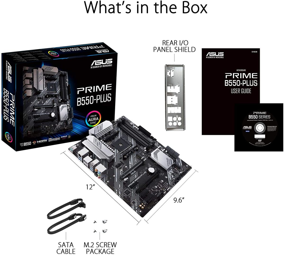 ASUS Prime B550-PLUS AMD Ryzen ATX Motherboard PCIe 4.0 Gen - Image 1