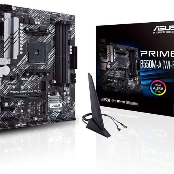ASUS Prime B550M-A WiFi AMD Ryzen Micro ATX Motherboard PCIe 4.0