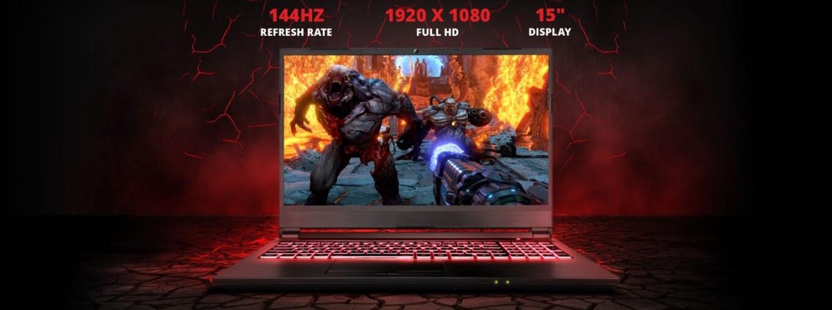BIGBYTE RT20601T 10th Gen i7-10750H, 16GB RAM, 1TB NVME SSD, RTX 2060 6GB, 15.6" 144Hz FULL HD - Image 2