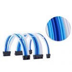 1STPLAYER Mod Sleeve Extension Power Supply Cable Kit with Combs, Sky Color Combo