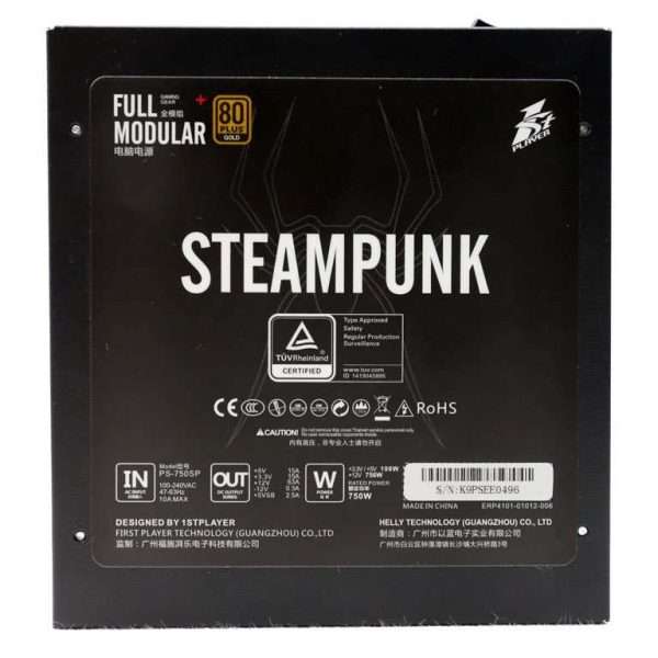 1STPLAYER SteamPunk 850W 80 Plus Gold Full Modular Power Supply