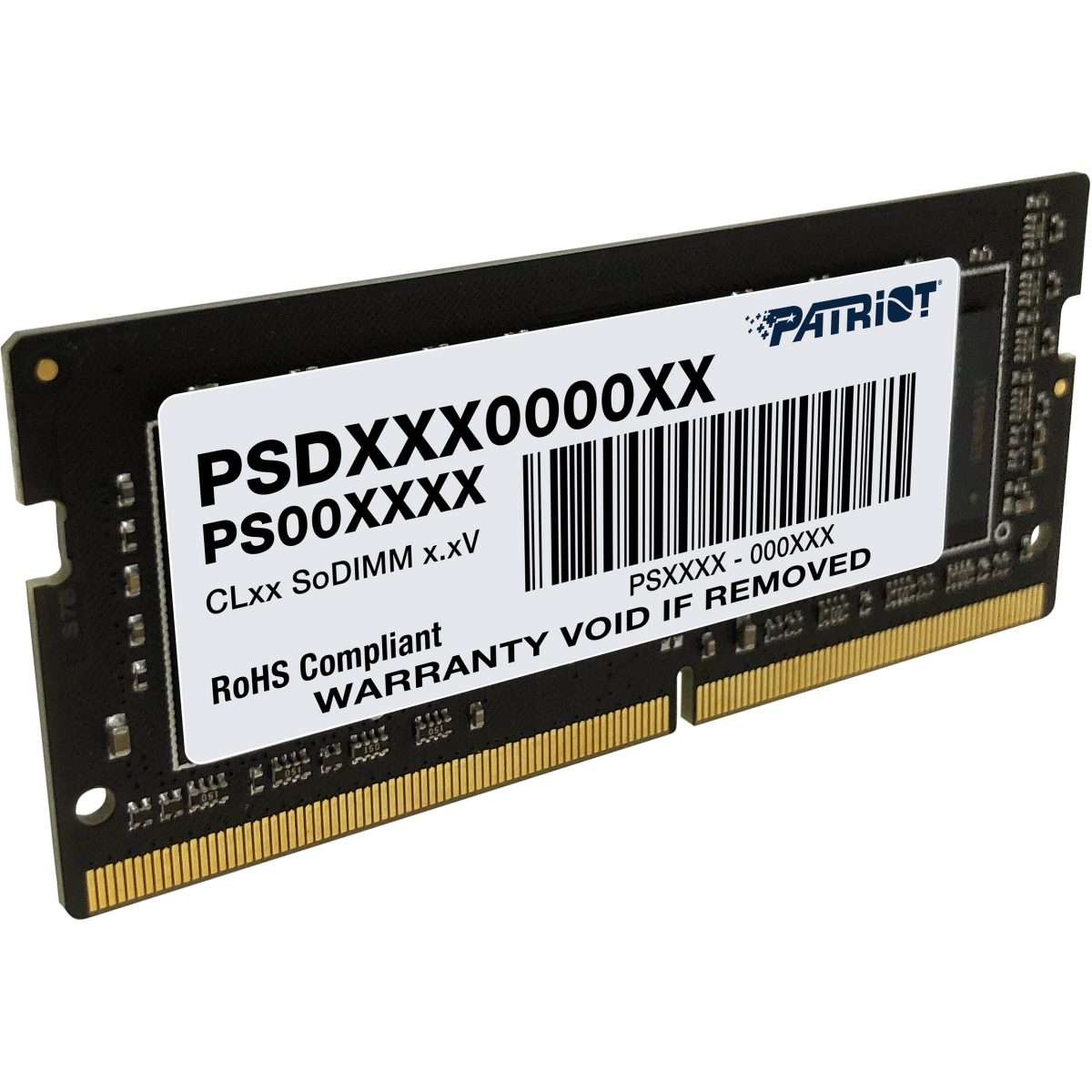 Patriot Signature Line, SODIMM-Laptop, DDR4, 8GB, 3200MHz, Single Stick - Image 1