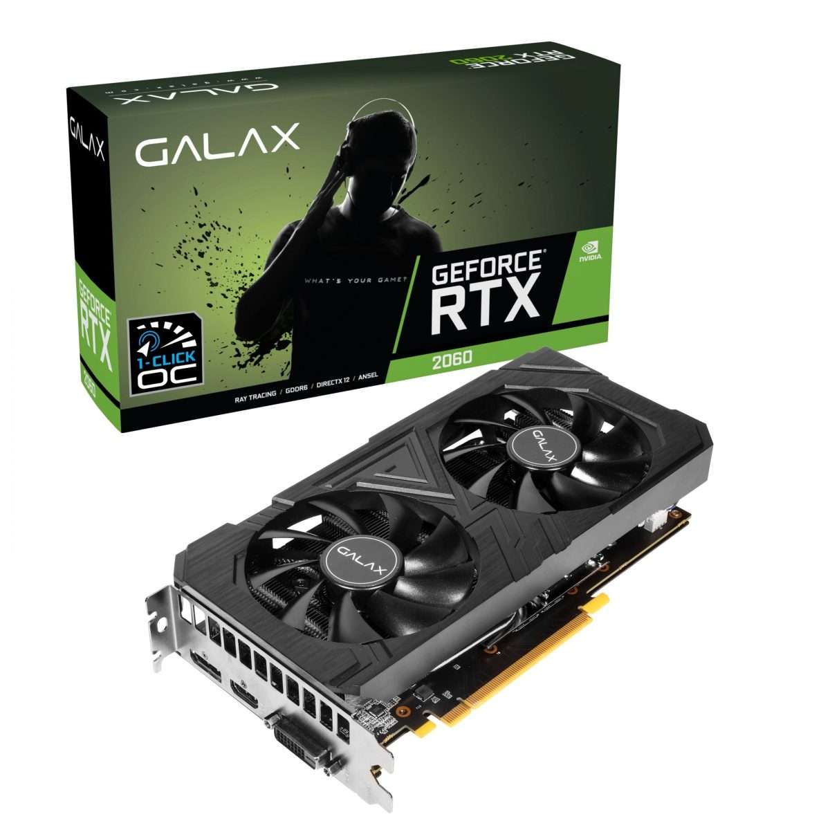 GALAX GeForce RTX 2060 (1-Click OC) 6GB GDDR6 - Image 1