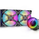 DEEPCOOL Castle 240EX, 240mm Addressable RGB AIO Liquid CPU Cooler, Anti-Leak Technology Inside