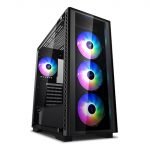 Deepcool MATREXX 50 ADD RGB 4F Mid Tower Computer Case with Dual Tempered Glass with 4 A-RGB Fans