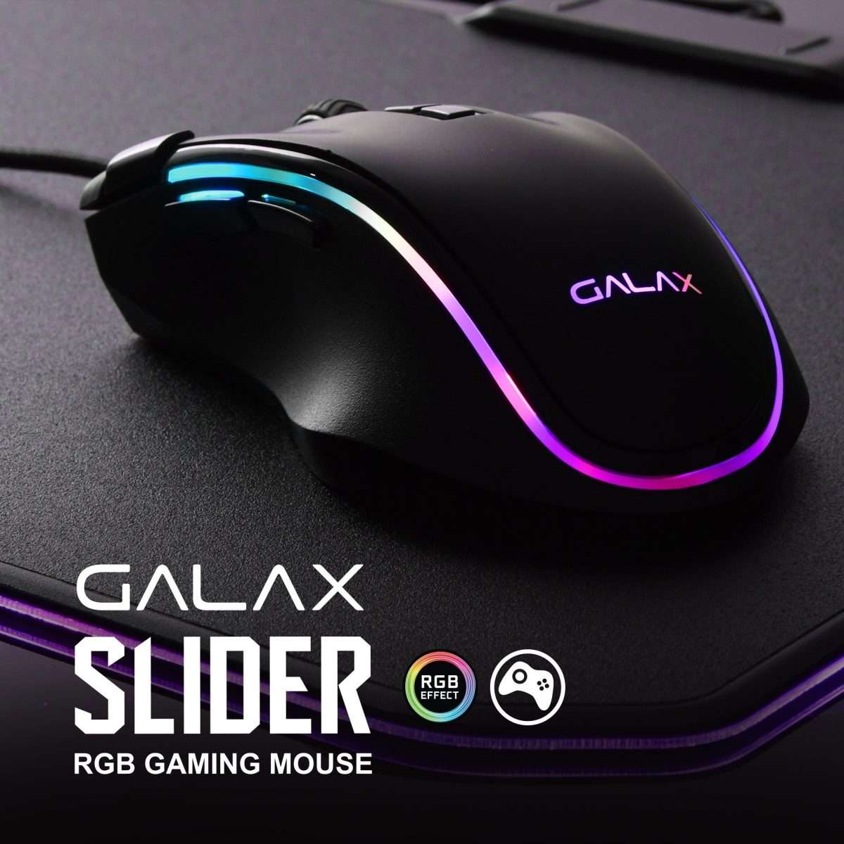 GALAX Gaming Mouse (SLD-01) 7200DPI/ RGB/ 8 Programmable Marco Keys - Image 1