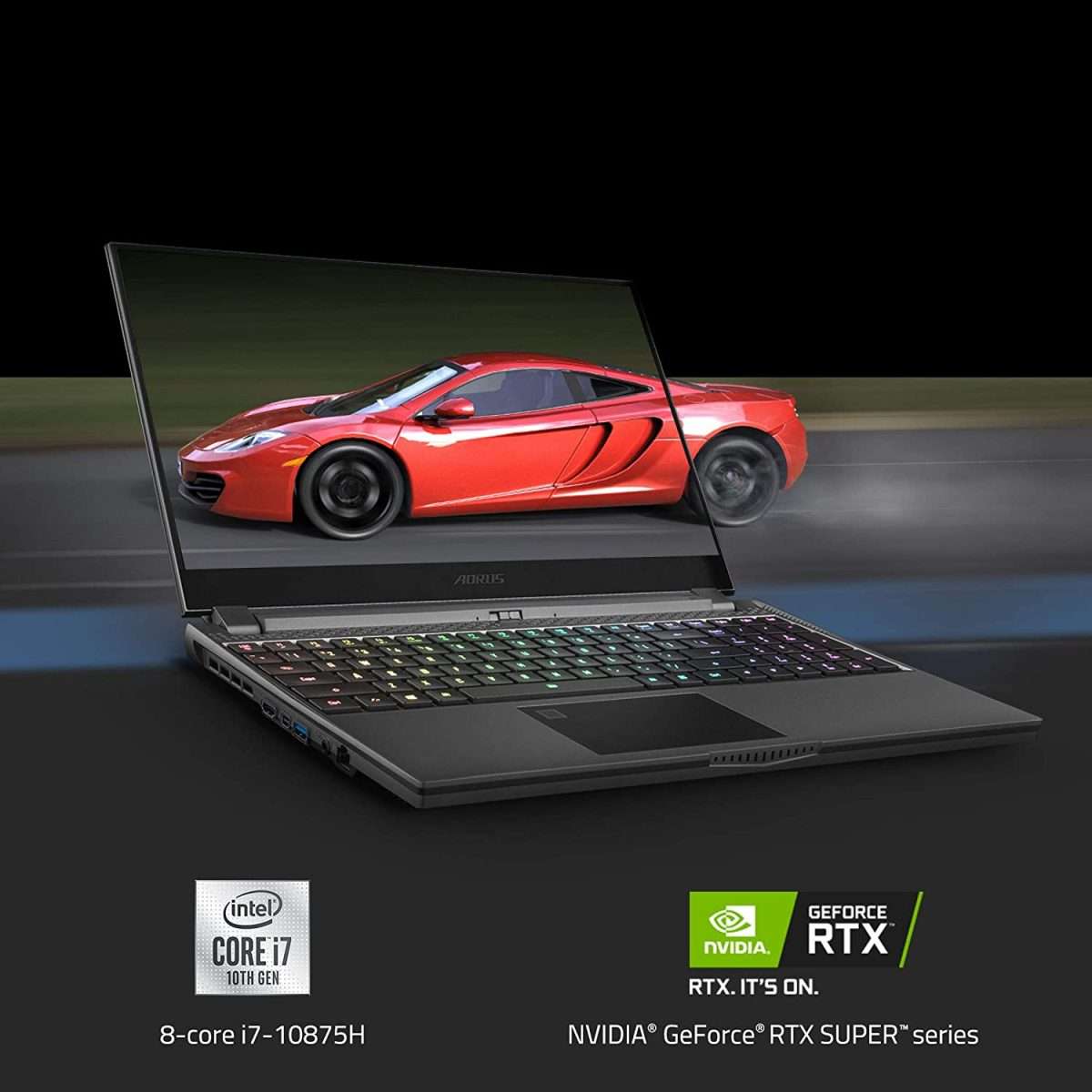 GIGABYE AORUS 15G Intel i7-10875H, 16GB DDR4, 512GB NVMe SSD, 15.6-inch FHD 240Hz IPS 100% SRGB,  RTX 2070 Max-Q 8GB, Windows 10 - Image 2