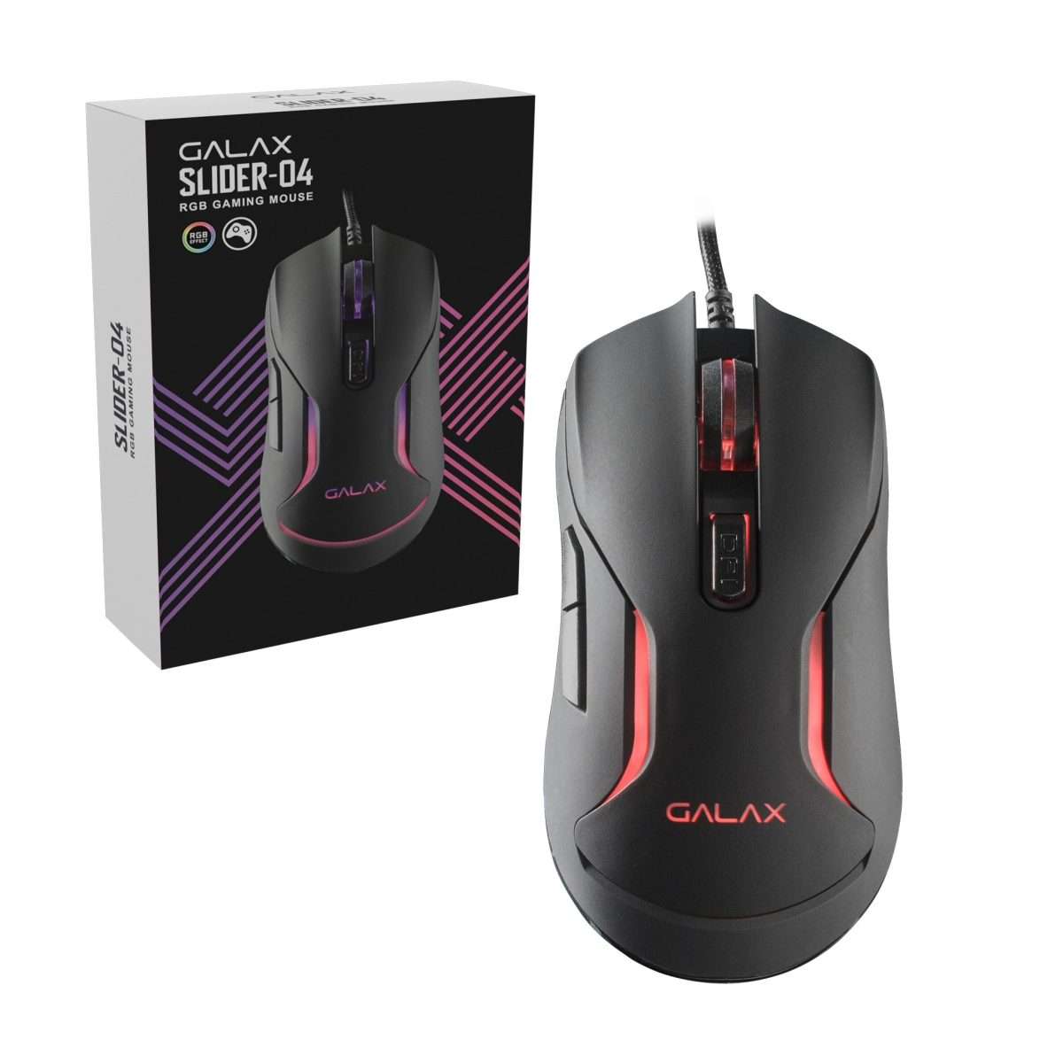 GALAX Gaming Mouse (SLD-04) 6400DPI/ 4 Lights/ 6 Keys - Image 1