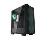 DeepCool CC560 Mid-Tower Case with four pre-installed LED fans tempered glass window