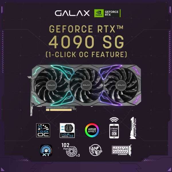 GALAX GeForce RTX 4090 24GB GDDR6X SG 1-Click OC 
