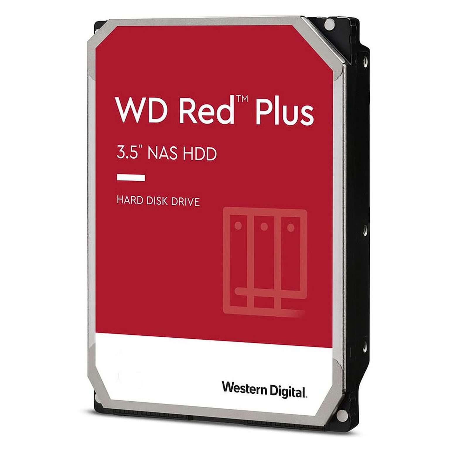 Western Digital 10TB WD Red Plus NAS Hard Drive HDD 7200 RPM, SATA 6 Gb/s, 256 MB Cache, 3.5 - Image 1