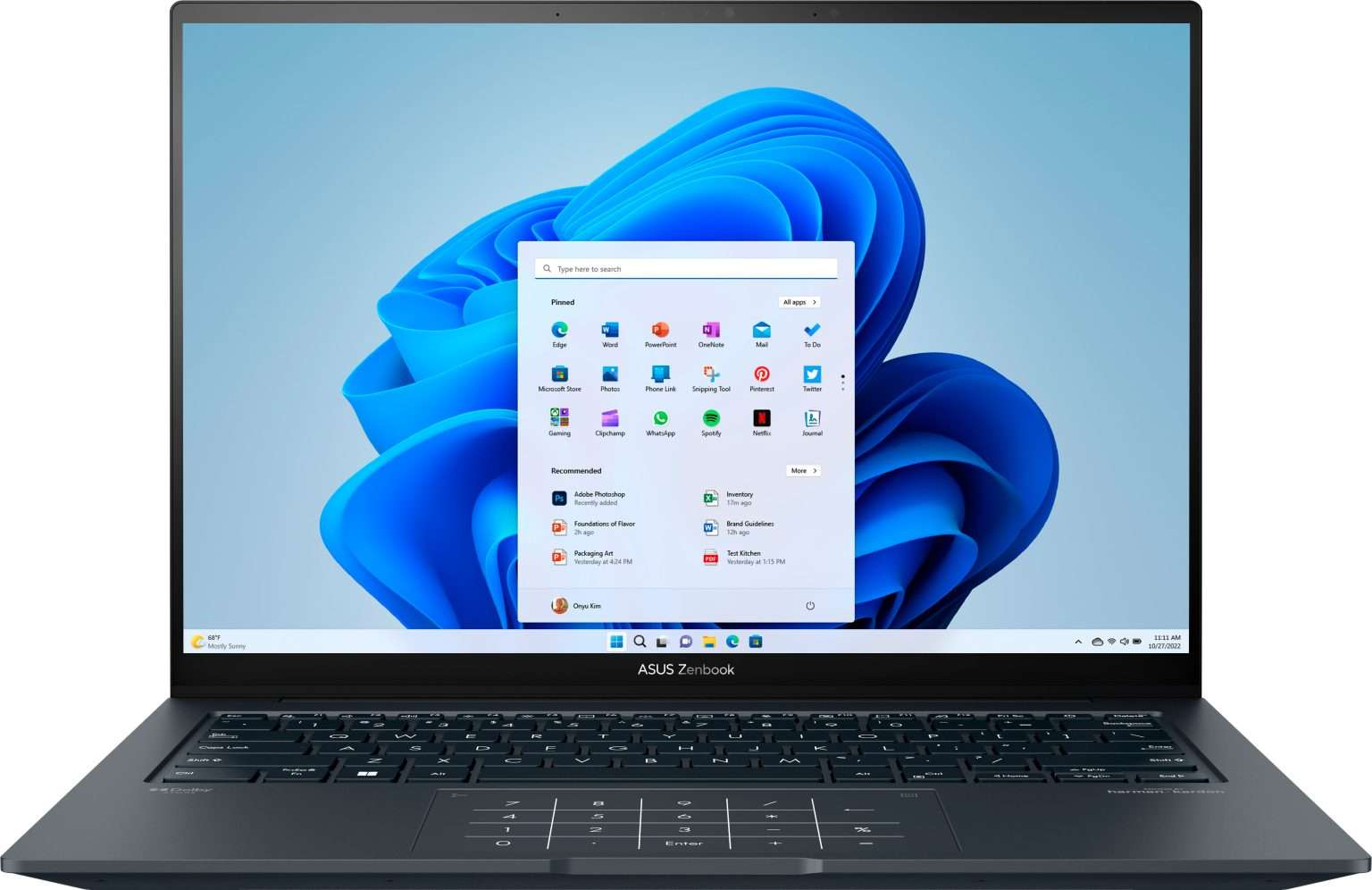 ASUS Zenbook 14.5" 2.8K OLED Touch Laptop 13Th Gen i7 13700H, 16GB DDR5, 512GB Gen4 SSD, Windows 11 - Image 3
