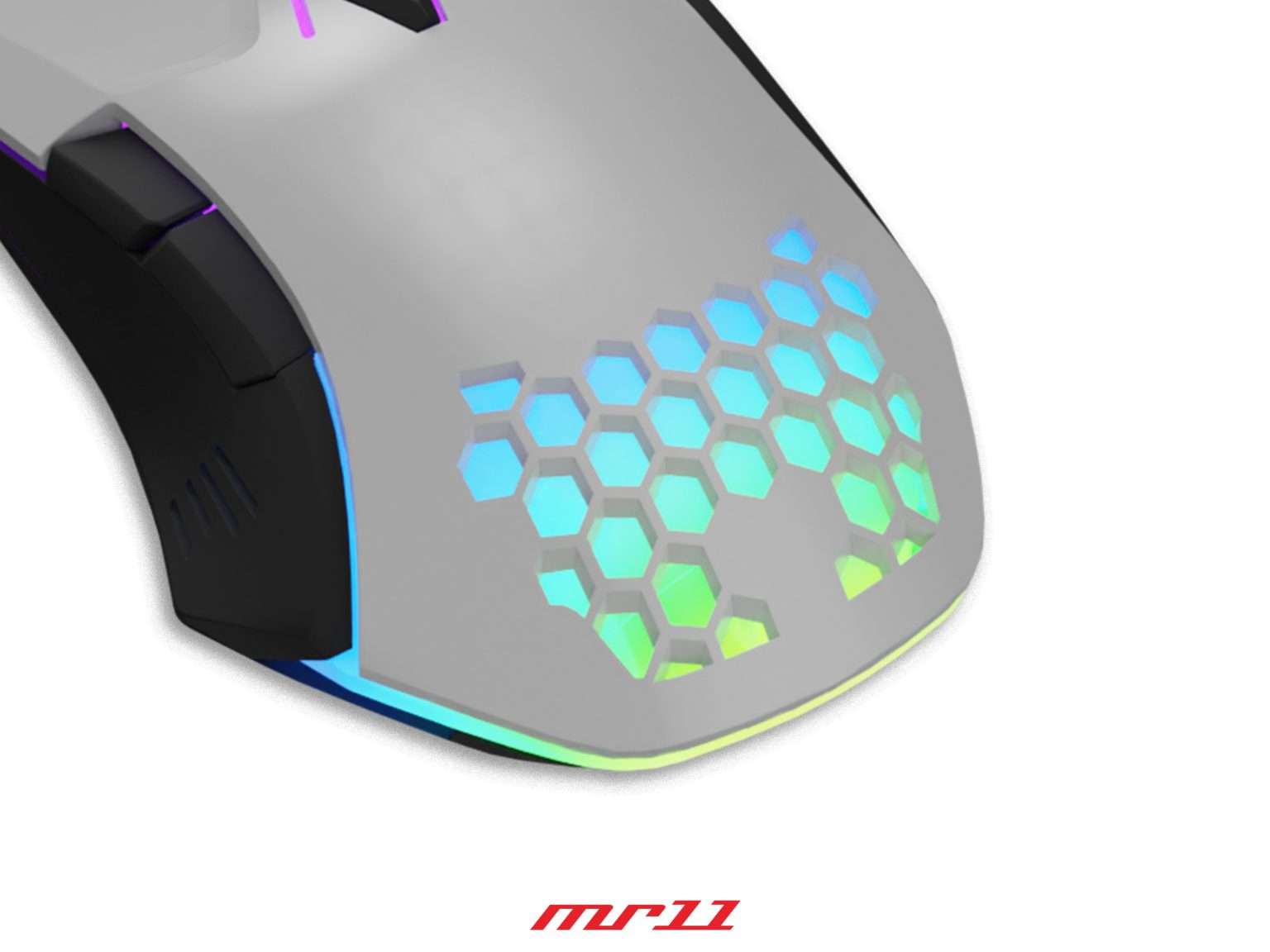 OCPC MR 11 WIRED GAMING MOUSE 7200DPI GRAY - Image 4