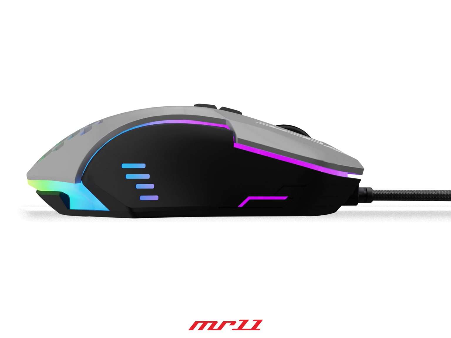 OCPC MR 11 WIRED GAMING MOUSE 7200DPI GRAY - Image 6