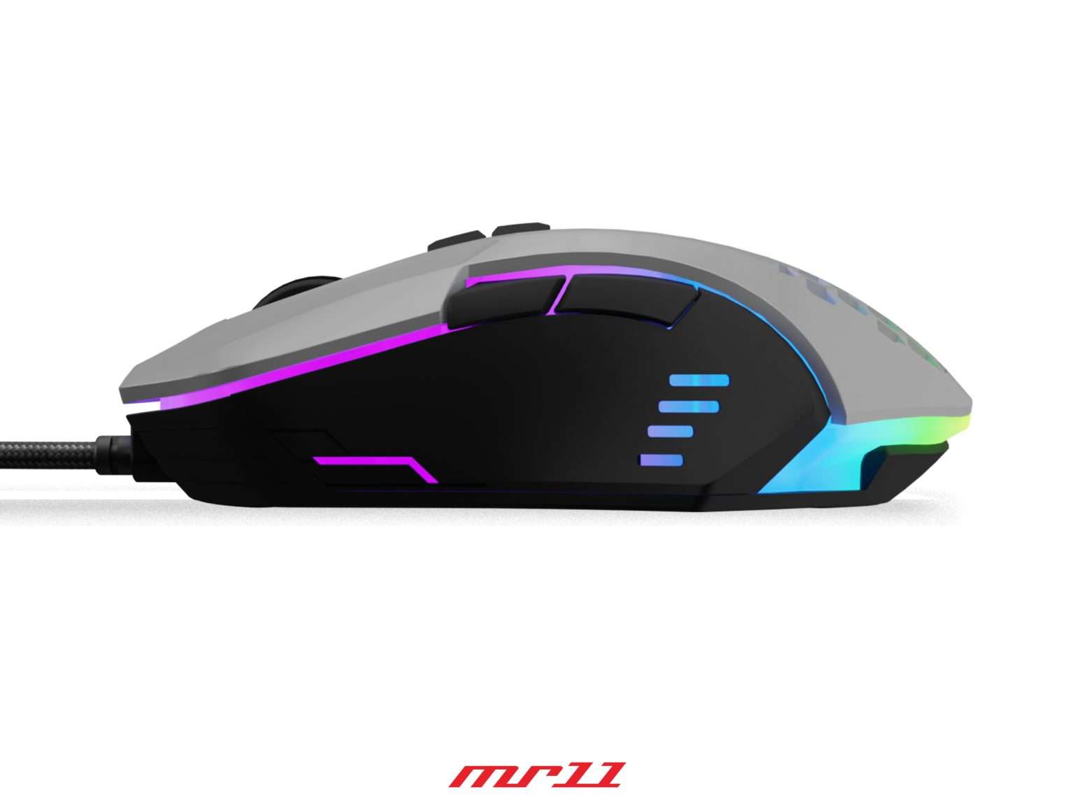 OCPC MR 11 WIRED GAMING MOUSE 7200DPI GRAY - Image 7