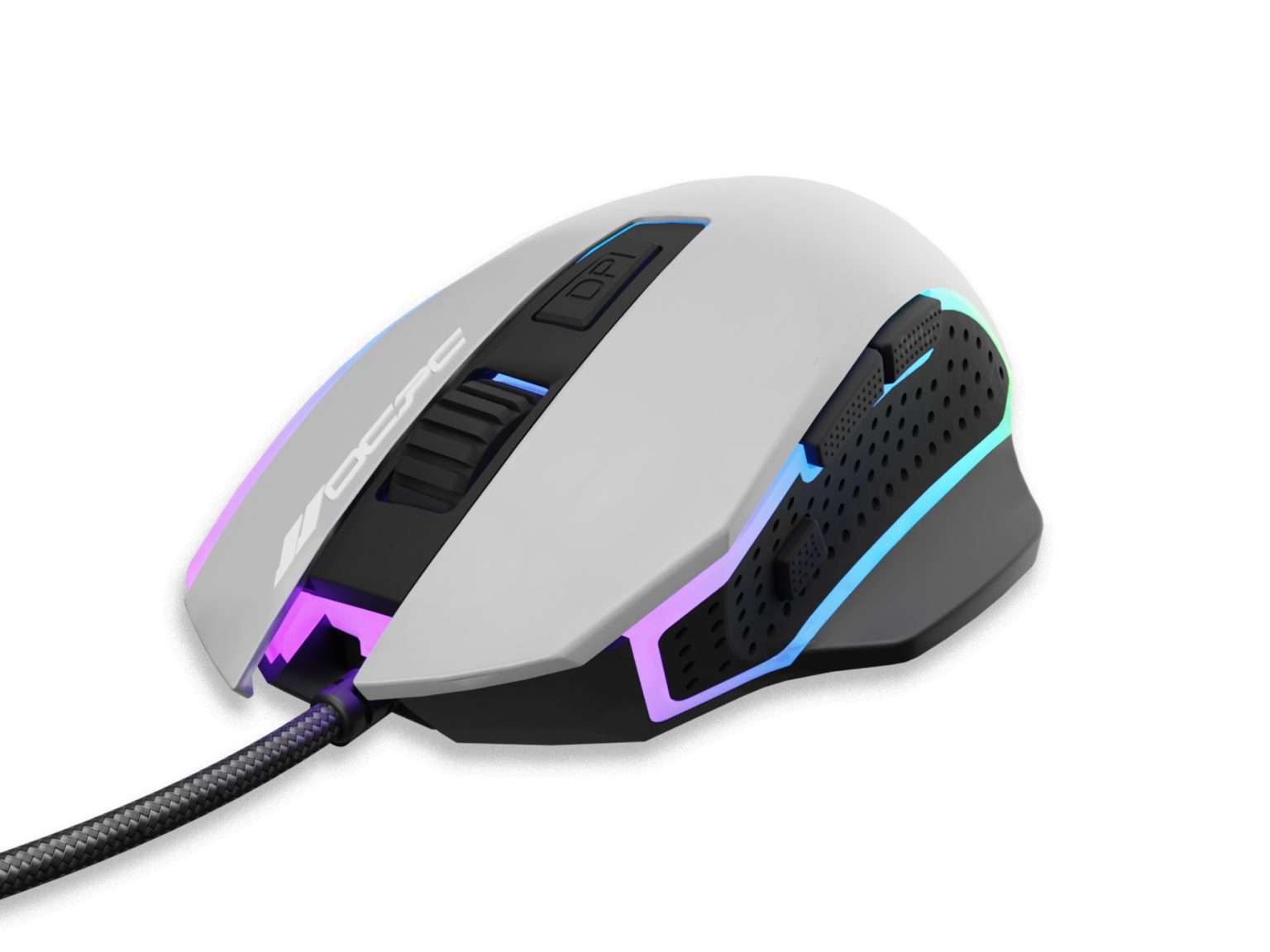 OCPC MR8 WIRED GAMING MOUSE 7200DPI GRAY - Image 1