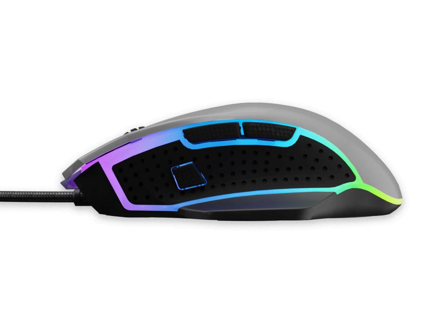 OCPC MR8 WIRED GAMING MOUSE 7200DPI GRAY - Image 5