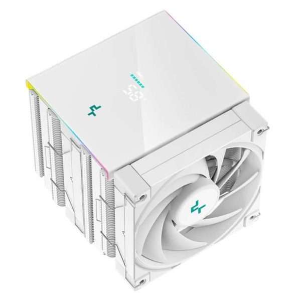 DeepCool AK620 DIGITAL Performance Air Cooler, Dual-Tower- White