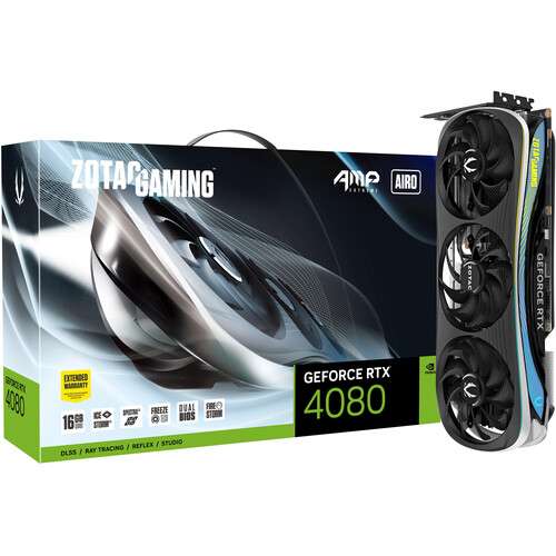 Buy ZOTAC RTX 4080 16GB AMP Extreme AIRO Graphics Card | Best Price in Nepal