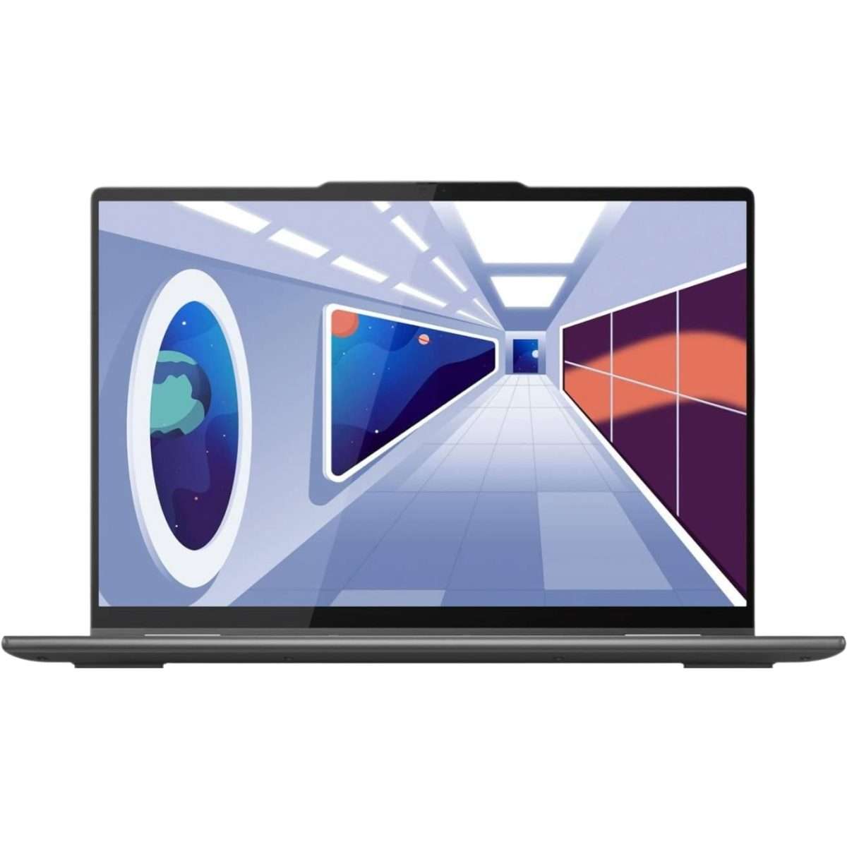 Lenovo Yoga 7 2-in-1 14AHP9 2024 Laptop, 8-Core AMD Ryzen 7 8840HS, 14_ WUXGA IPS Touchscreen Display, AMD Radeon Graphics, 16GB LPDDR5 1TB SSD Front View