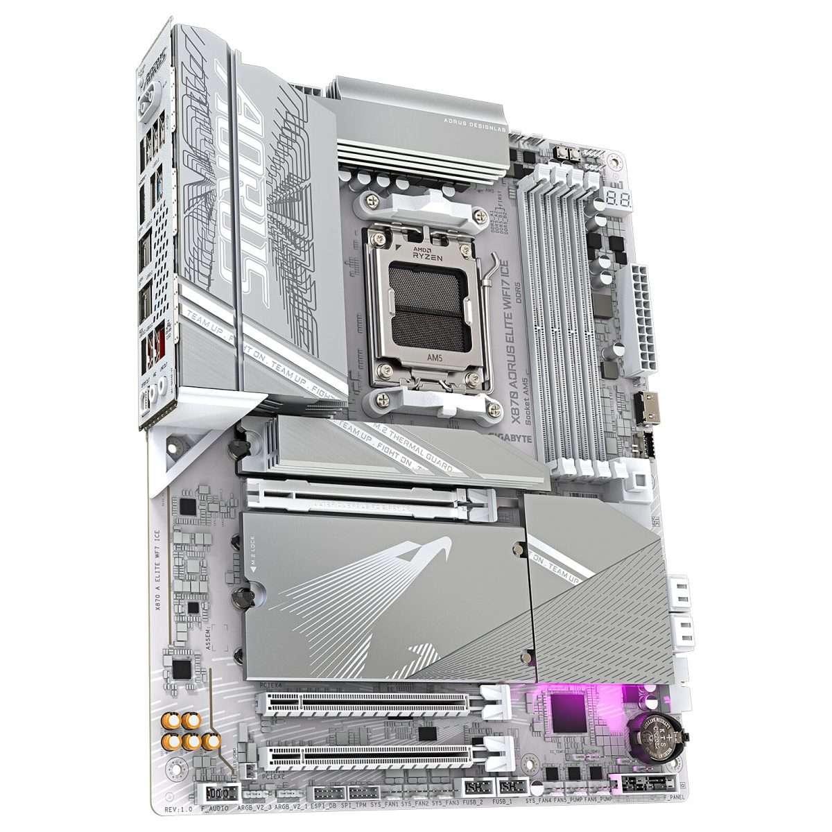 Gigabyte X870 AORUS ELITE WIFI7 ICE ATX Motherboard - Image 3