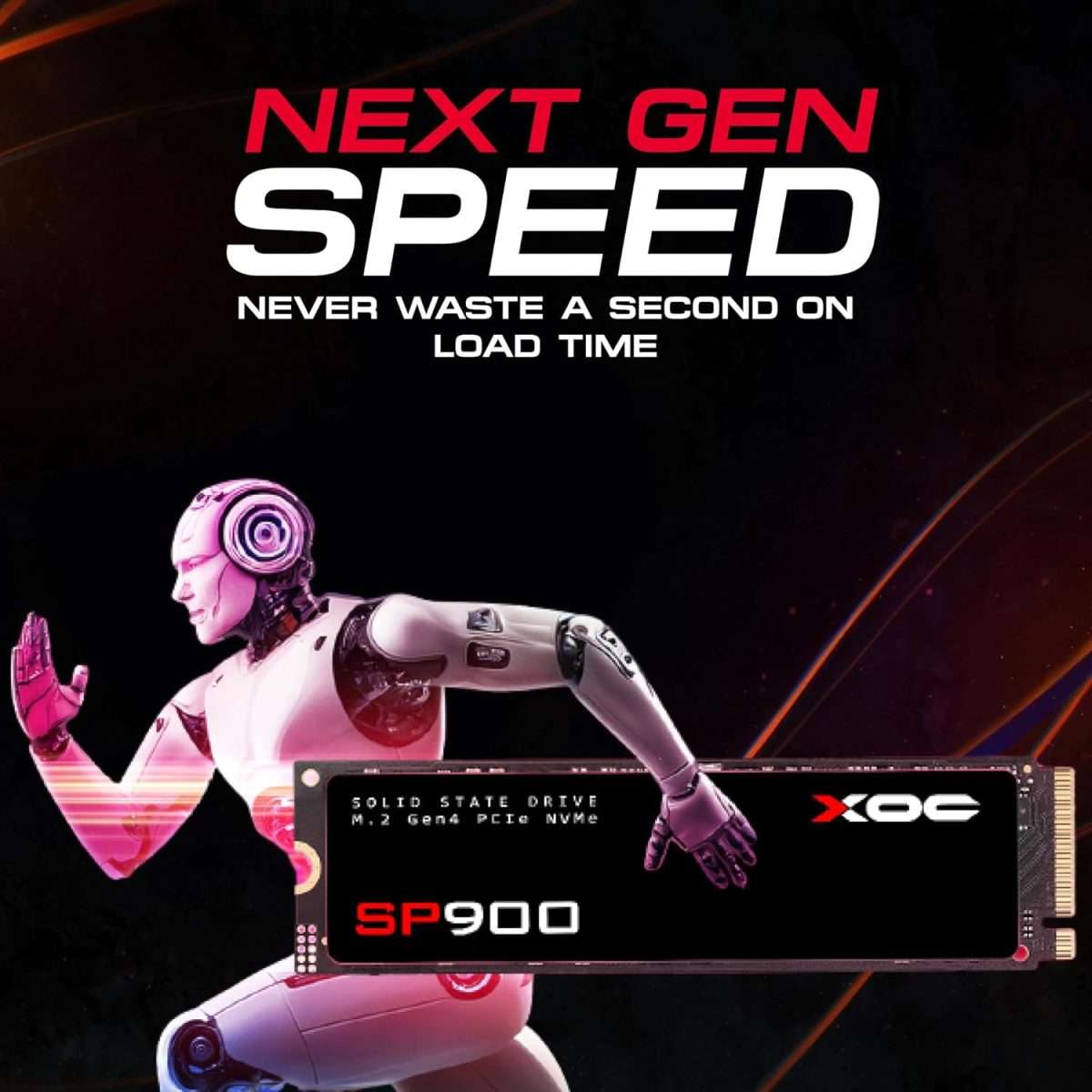 XOC SP900 1TB Gen4 NVMe SSD Up to 7500MB/s Read, 6500MB/s Write – Ultra-Fast SSD - Image 3