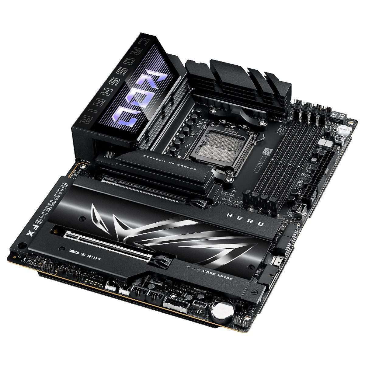 ASUS ROG CROSSHAIR X870E HERO AM5 Motherboard – Ultimate Power for High-Performance Builds - Image 2