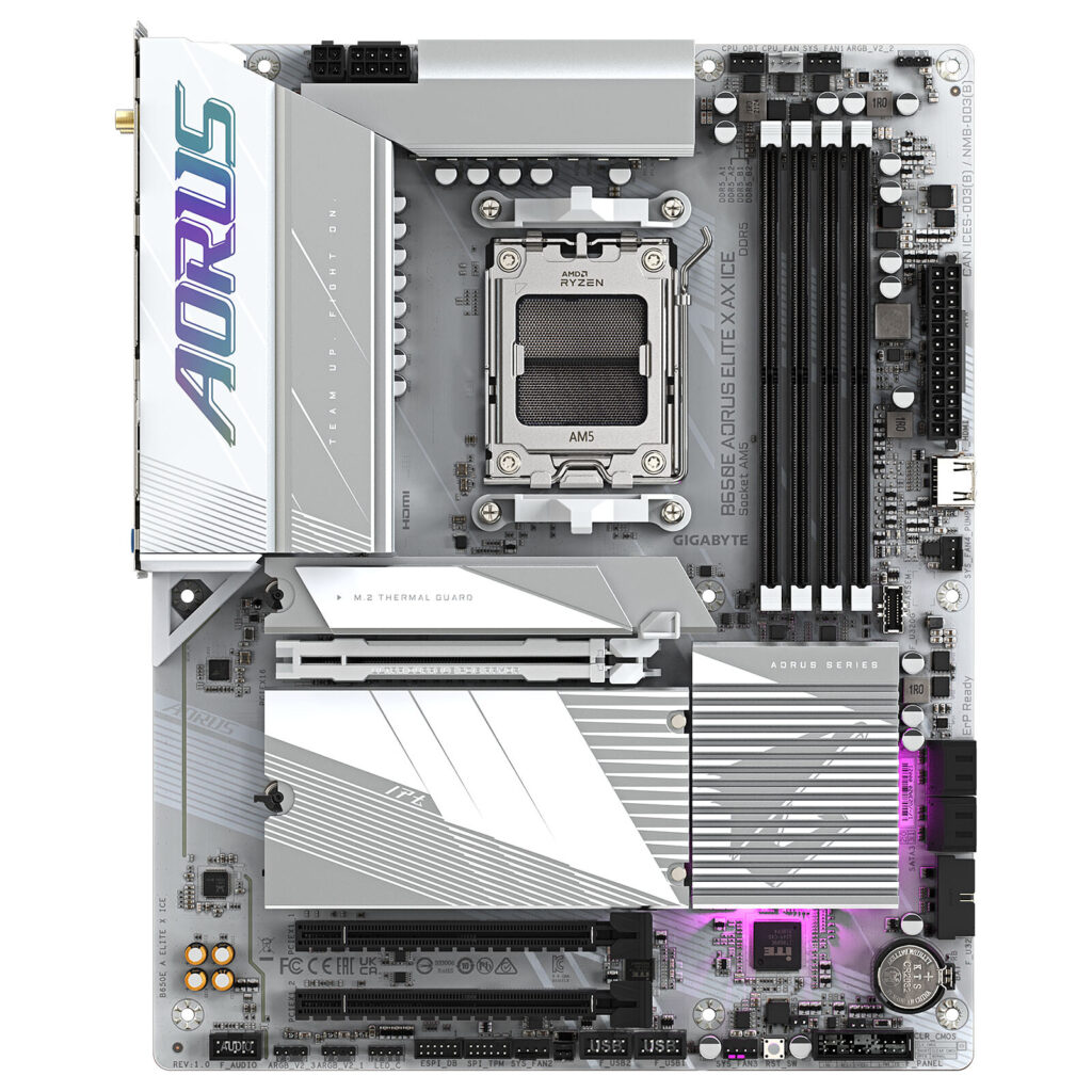 White AM5 motherboard Nepal-2025 | Bigbyte it world Nepal