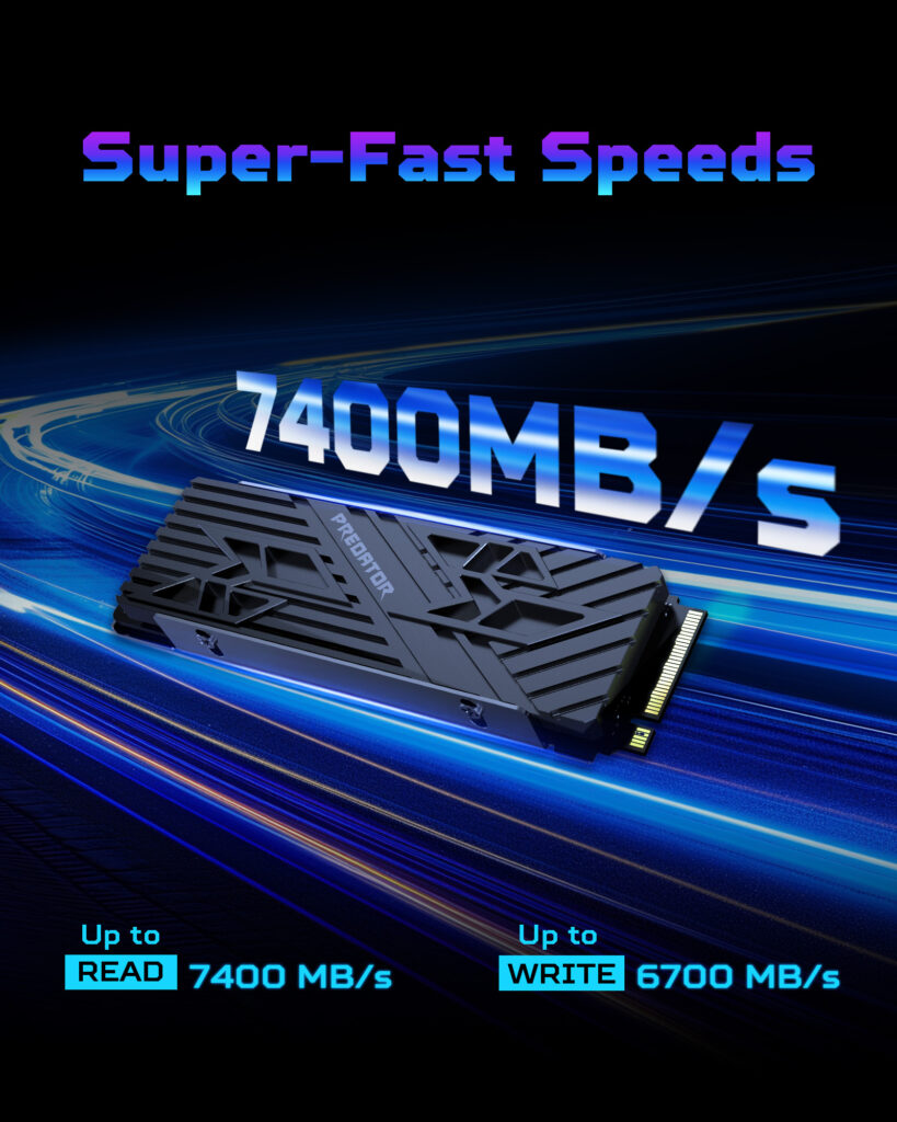 Predator GM7000 Heatsink 2TB NVMe Gen 4 SSD