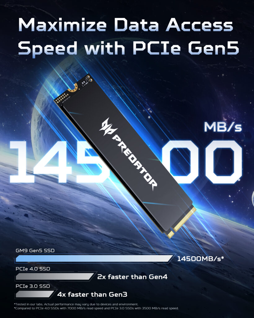 Acer Predator GM9 2TB PCIe Gen 5 SSD