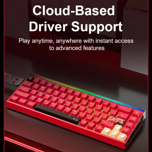 Compact Aula HERO 68 mechanical gaming keyboard