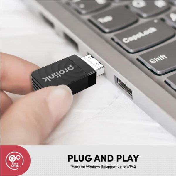 Dual-band Wi-Fi 6 USB adapter for laptops and PCs