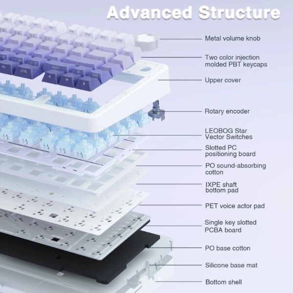 Sleek Gradient Purple Aula F75