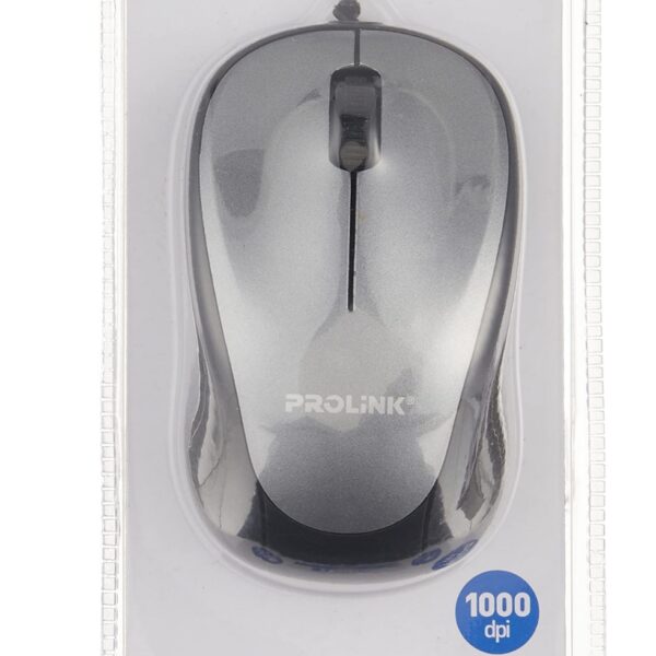 Comfortable Grey Optical Mouse PROLINK