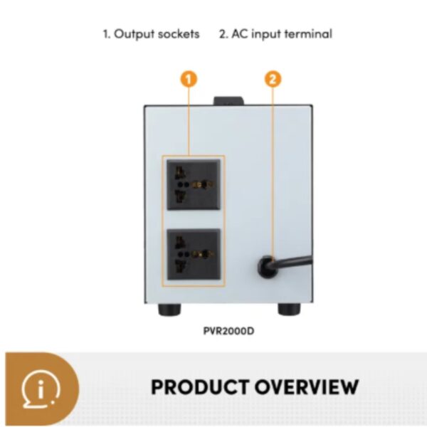 Durable black stabilizer with reliable AVR system