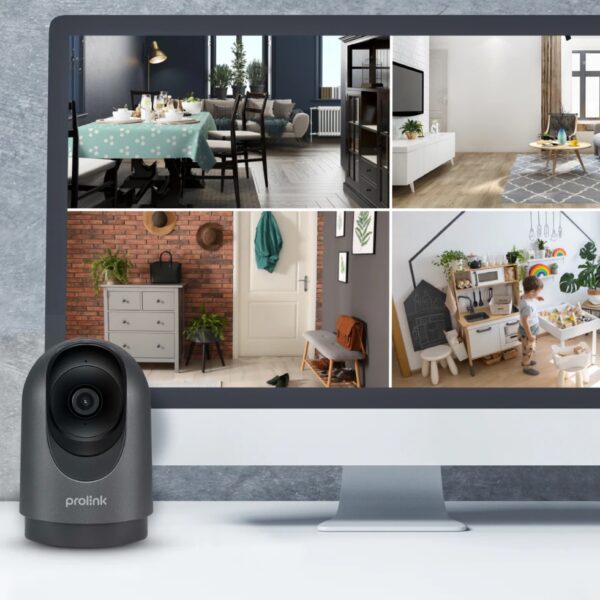 Prolink 4MP dual-band PTZ home security camera with humanoid detection and siren