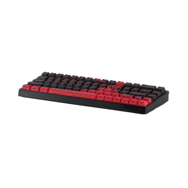 Sleek Black Red Aula Win68 keyboard for gaming and work