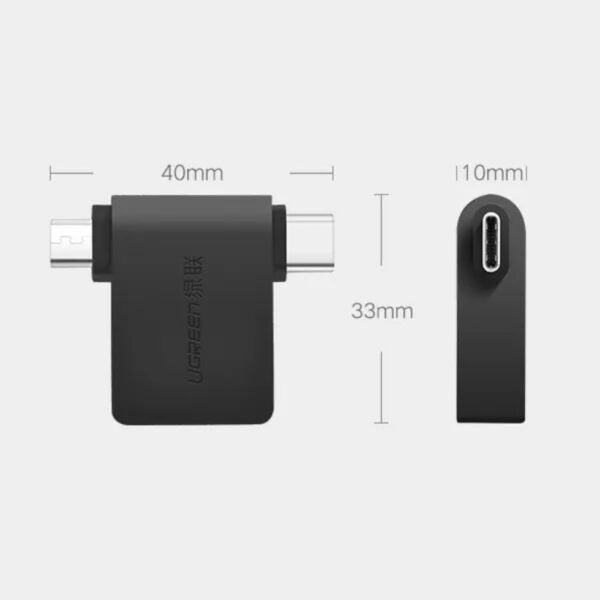 Micro USB + USB-C to USB 3.0 OTG Adapter 30453