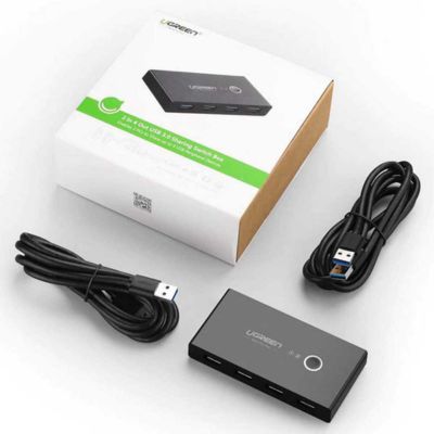 USB 3.0 switch selector offering smooth switching between two PCs