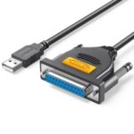 USB 2.0 A to DB25 Printer Cable