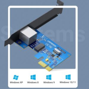 Gigabit PCIe network card designed for high-speed data transfer and low-latency networking.