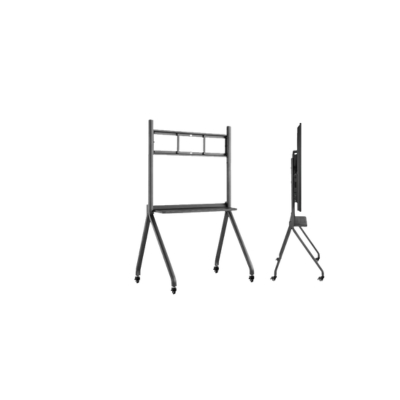 Riotouch adjustable floor stand for securely mounting large touchscreens and smart displays