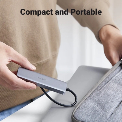 Compact and reliable UGREEN 4-Port Type-C USB hub 70336 for high-speed expansion