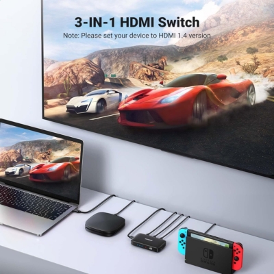 UGREEN 4K HDMI selector enabling fast switching between multiple sources