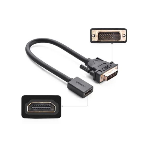 UGREEN DVI Male to HDMI Female Adapter Cable 20118