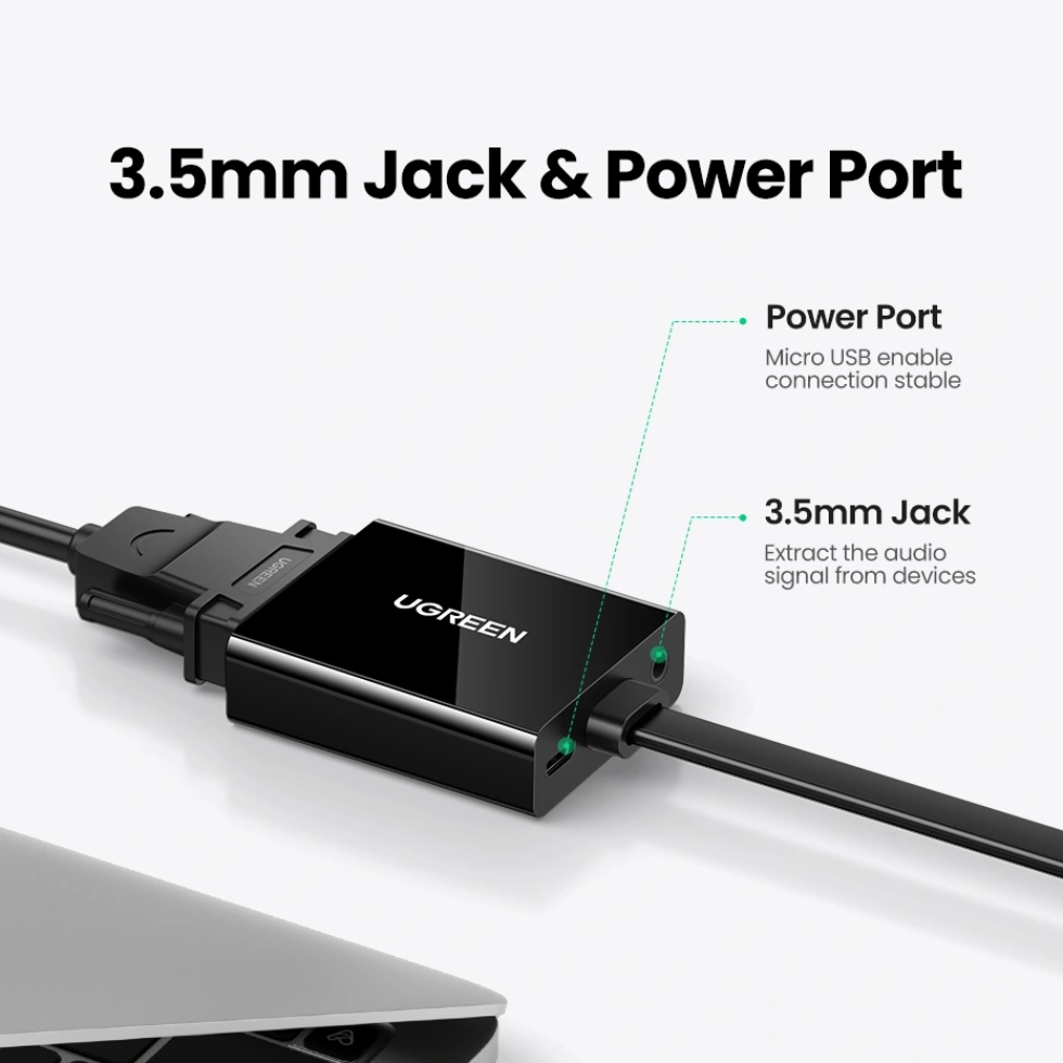 MM103 HDMI to VGA Audio & Power Converter