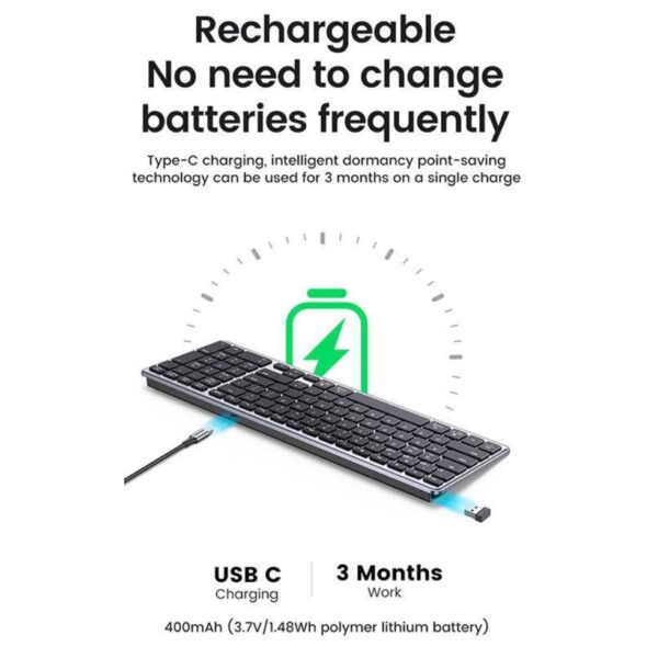Slim Compact Wireless Keyboard