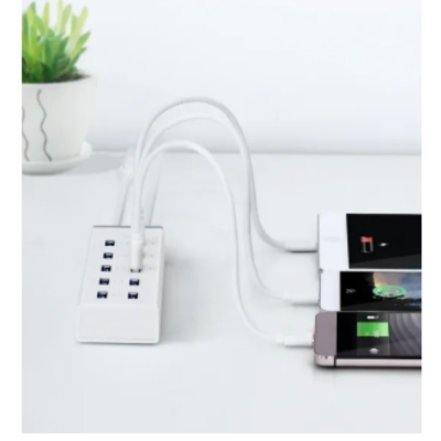 UGREEN 10-port USB charging hub designed for maximum power delivery and stable performance.