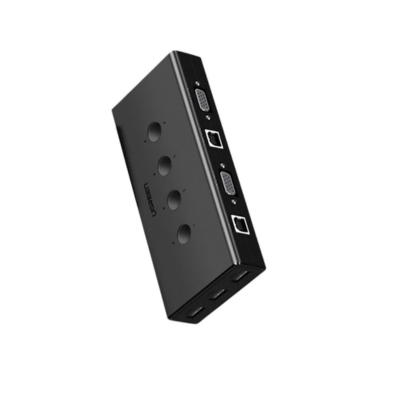 UGREEN VGA switch enabling seamless switching between four PC sources